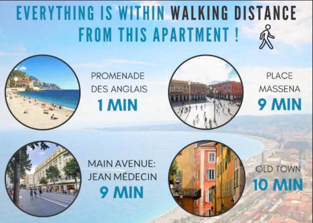 Stunning Flat By The Beach, Carre D'or-negresco Appartamento